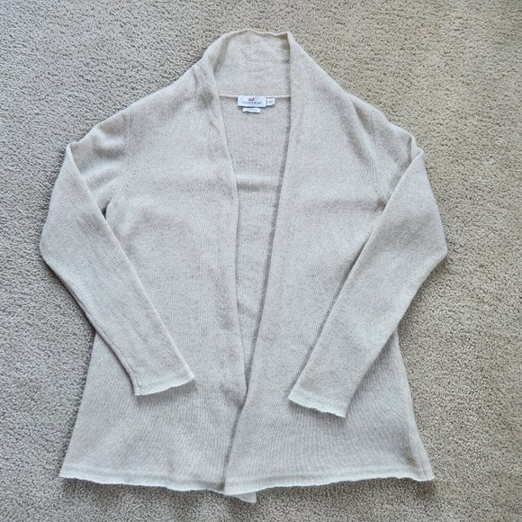 Vineyard Vines Open Front Cashmere Cardigan Sweater - Picture 3 of 11